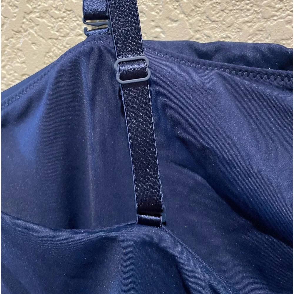 NWT Skims Sculpting Swimsuit Strapless One Piece Belted Midnight Blue Size 4X